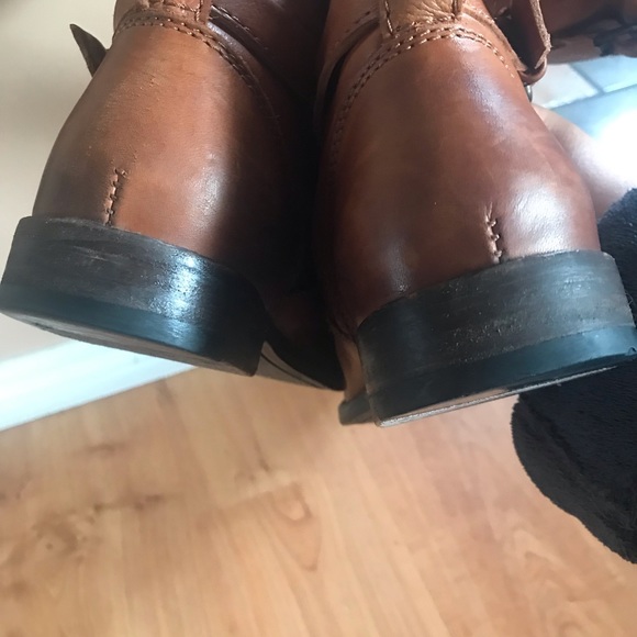 Frye Phillip Riding Whiskey boots leather size 8 - Picture 9 of 13